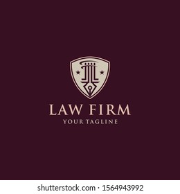 creative law office logo design template