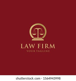 creative law office logo design template