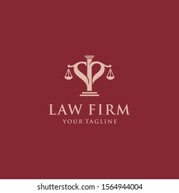 creative law office logo design template