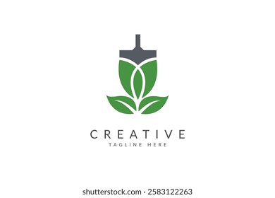 Creative lawn and agriculture logo design for business use.