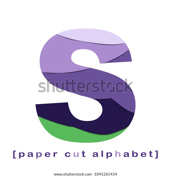 Creative Layered Paper Cut Out Letter Stock Vector Royalty Free 1045265434 Shutterstock