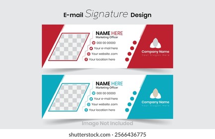 Creative  layout business  templet e-mail signature design