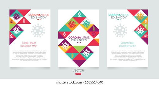 Creative Layout (Corona virus -2019-nCoV) ,Vector illustration.