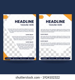 diseño de diseño creativo con portada para informe anual, volante, presentación, libro, folleto, revista, perfil de empresa, diseño de portada de plantilla editable