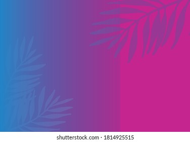 Diseño creativo de hojas tropicales coloridas, concepto minimalista de verano exótico, con colores modernos y modernos. EPS vectorial 10