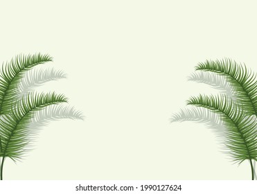 Creative layout made of colorful tropical leaves on background.