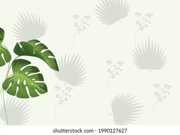 Creative layout made of colorful tropical leaves on background.