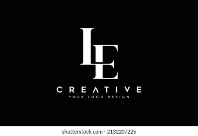 Creative LE, El initial letter monogram business logo design vector template  