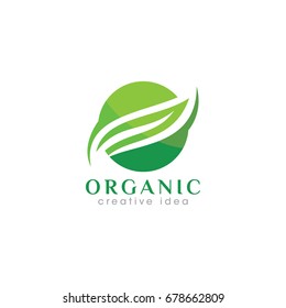 Creative Leaf Concept Logo Design Template