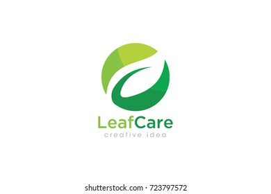 Creative Leaf Concept Logo Design Template