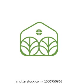 creative leaf and home logo template