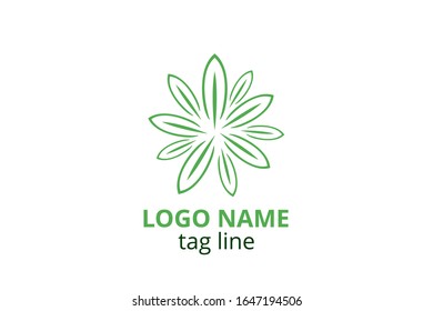 Creative leaf icon sign design. Template logo for any business like healthy organization, consultant, finance, hospital, investment corporate, resident company.