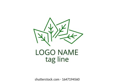 Creative leaf icon sign design. Template logo for any business like healthy organization, consultant, finance, hospital, investment corporate, resident company.