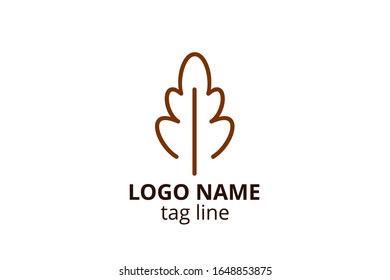 Creative leaf icon sign design. Template logo for any business like healthy organization, consultant, finance, hospital, investment corporate, resident company.