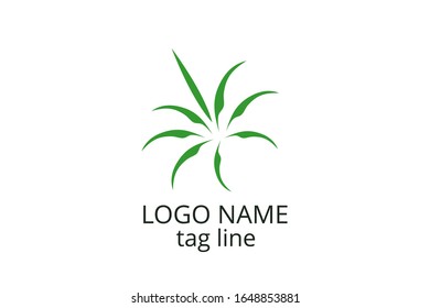Creative leaf icon sign design. Template logo for any business like healthy organization, consultant, finance, hospital, investment corporate, resident company.