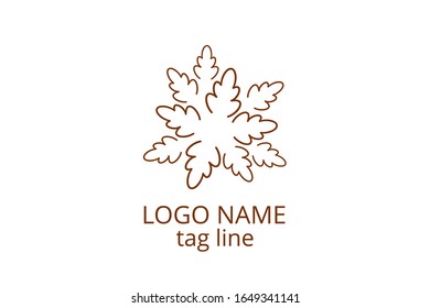 Creative leaf icon sign design. Template logo for any business like healthy organization, consultant, finance, hospital, investment corporate, resident company.