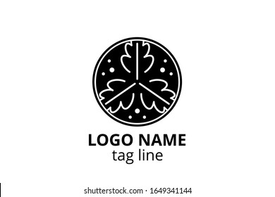 Creative leaf icon sign design. Template logo for any business like healthy organization, consultant, finance, hospital, investment corporate, resident company.