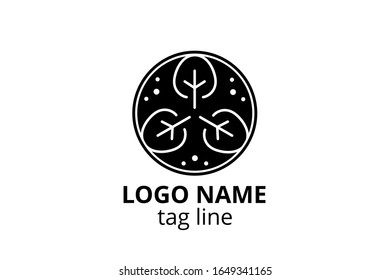 Diseño de señalización de icono de hoja creativa. Logo de plantilla para cualquier negocio como organización saludable, consultor, finanzas, hospital, empresa de inversión, empresa residente.