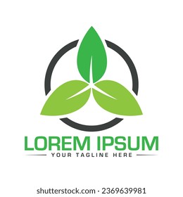 Kreatives Leaf-Logo-Design Kreativ und Modernes Logo-Design