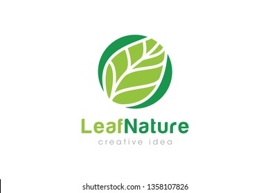 Creative Leaf Logo and Icon Design Template