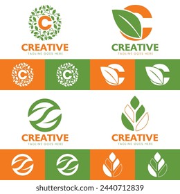 Creative leaf logo for your business 