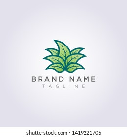 Creative leaf plant logo design for your business or brand.