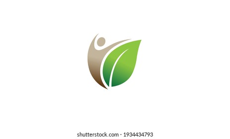 Design-Illustration für kreative Leaf-Saatkörpersymbole