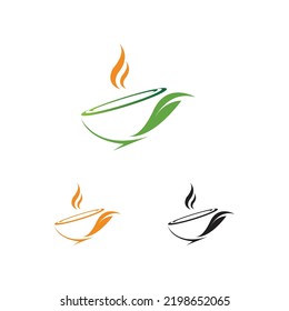 creative leaf shoots green organic tea mug leaf logo symbol design idea
Green tea vector logo template. Design with leaf and cup symbol.