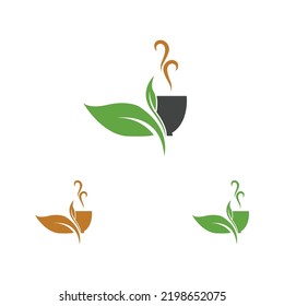 creative leaf shoots green organic tea mug leaf logo symbol design idea
Green tea vector logo template. Design with leaf and cup symbol.