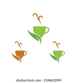 creative leaf shoots green organic tea mug leaf logo symbol design idea
Green tea vector logo template. Design with leaf and cup symbol.
