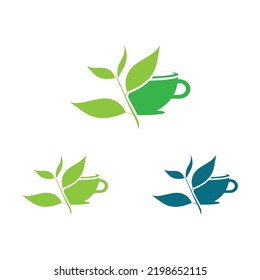 creative leaf shoots green organic tea mug leaf logo symbol design idea
Green tea vector logo template. Design with leaf and cup symbol.