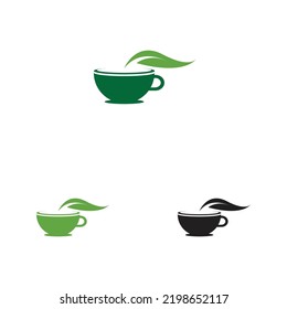 creative leaf shoots green organic tea mug leaf logo symbol design idea
Green tea vector logo template. Design with leaf and cup symbol.