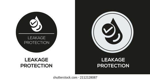 Creative (Leakage Protection) Symbol, Vektorzeichen.