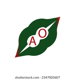 creative leap letter logo.green and red letter iogo design for your business.