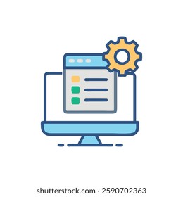 Creative Learning Management Icon for E-learning