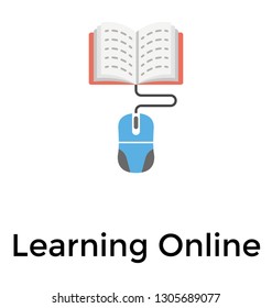 Creative Learning Online In Flat Icon