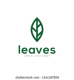 Creative Leaves Concept Logo Design Template