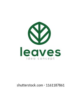 Creative Leaves Concept Logo Design Template