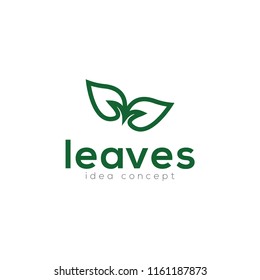 Creative Leaves Concept Logo Design Template