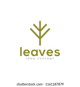 Creative Leaves Concept Logo Design Template