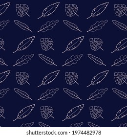 creative leavespattern background for summer