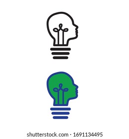 creative led light logo and creative pencil art logo vector