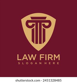 Creative legal pillar column logo design for lawfirm business