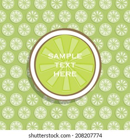 creative lemon food packaging design or food banner or leaflet design concept vector