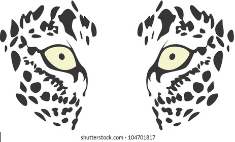 Creative Leopard Eyes Illustration