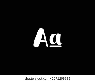 creative letter AA logo design template