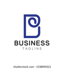 Creative letter AB logo. Abstract business logo design template