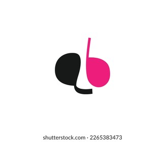 creative letter AB logo design vector template