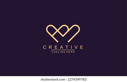 Creative letter AB, AB Logo Design Template Vector. Modern A+B logo design.