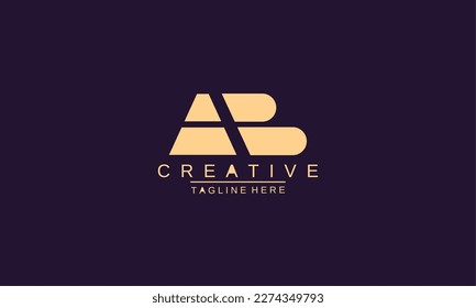 Creative letter AB, AB Logo Design Template Vector. Modern A+B logo design.